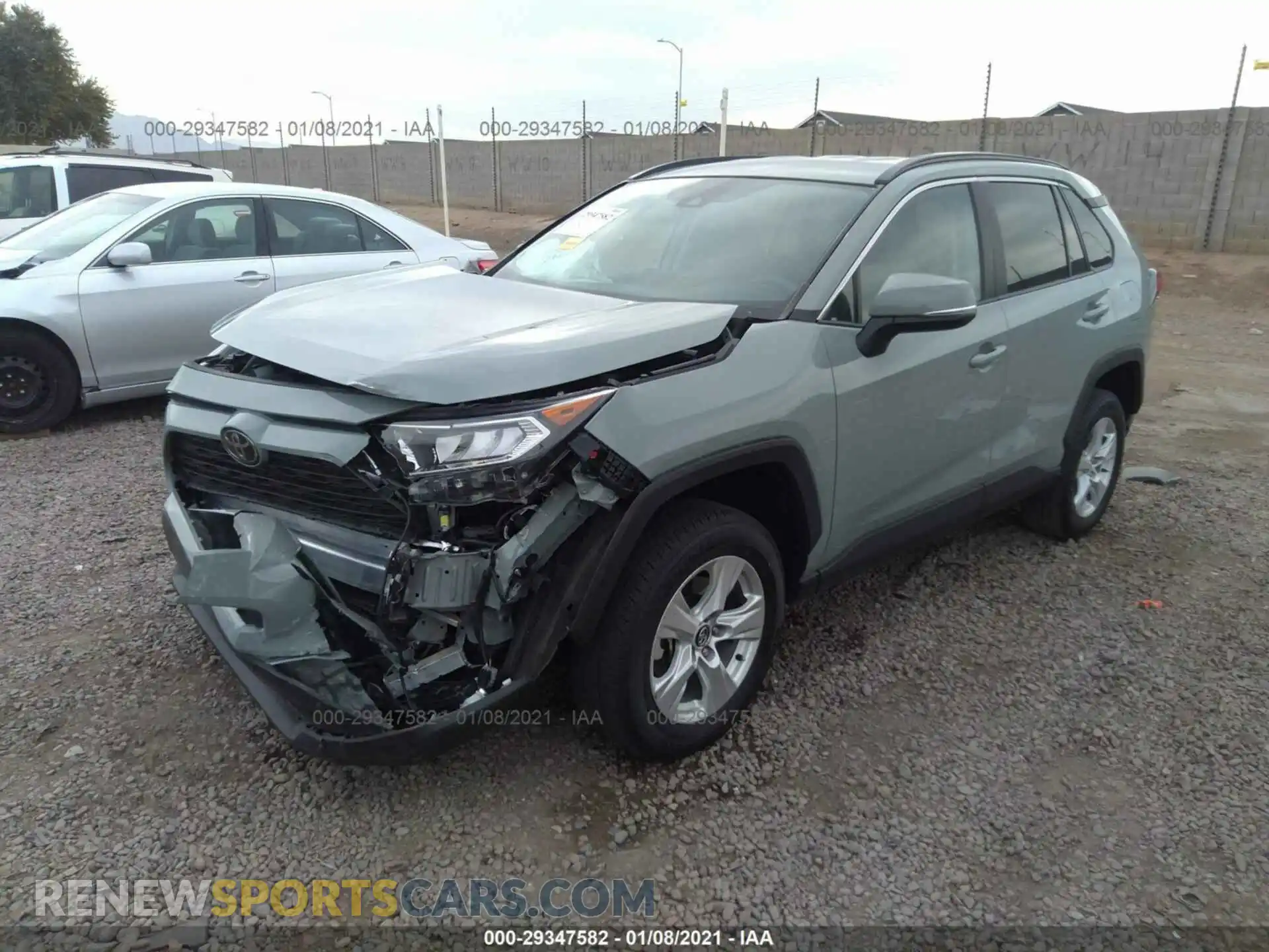 2 Photograph of a damaged car 2T3W1RFV0LC045083 TOYOTA RAV4 2020