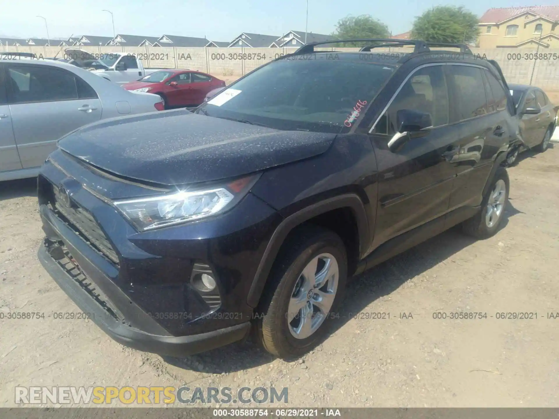 2 Photograph of a damaged car 2T3W1RFV0LC048646 TOYOTA RAV4 2020
