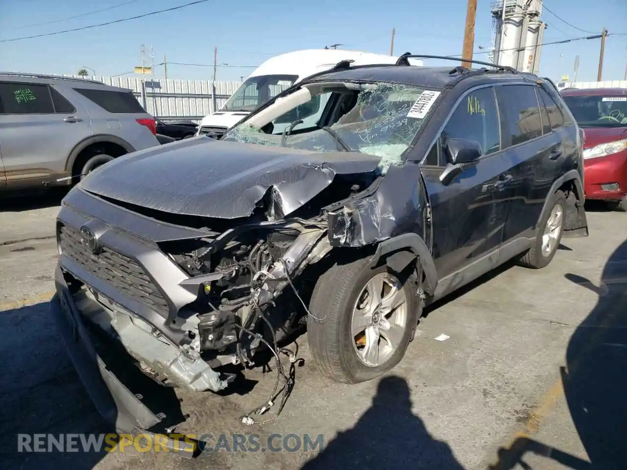 2 Photograph of a damaged car 2T3W1RFV0LC049439 TOYOTA RAV4 2020