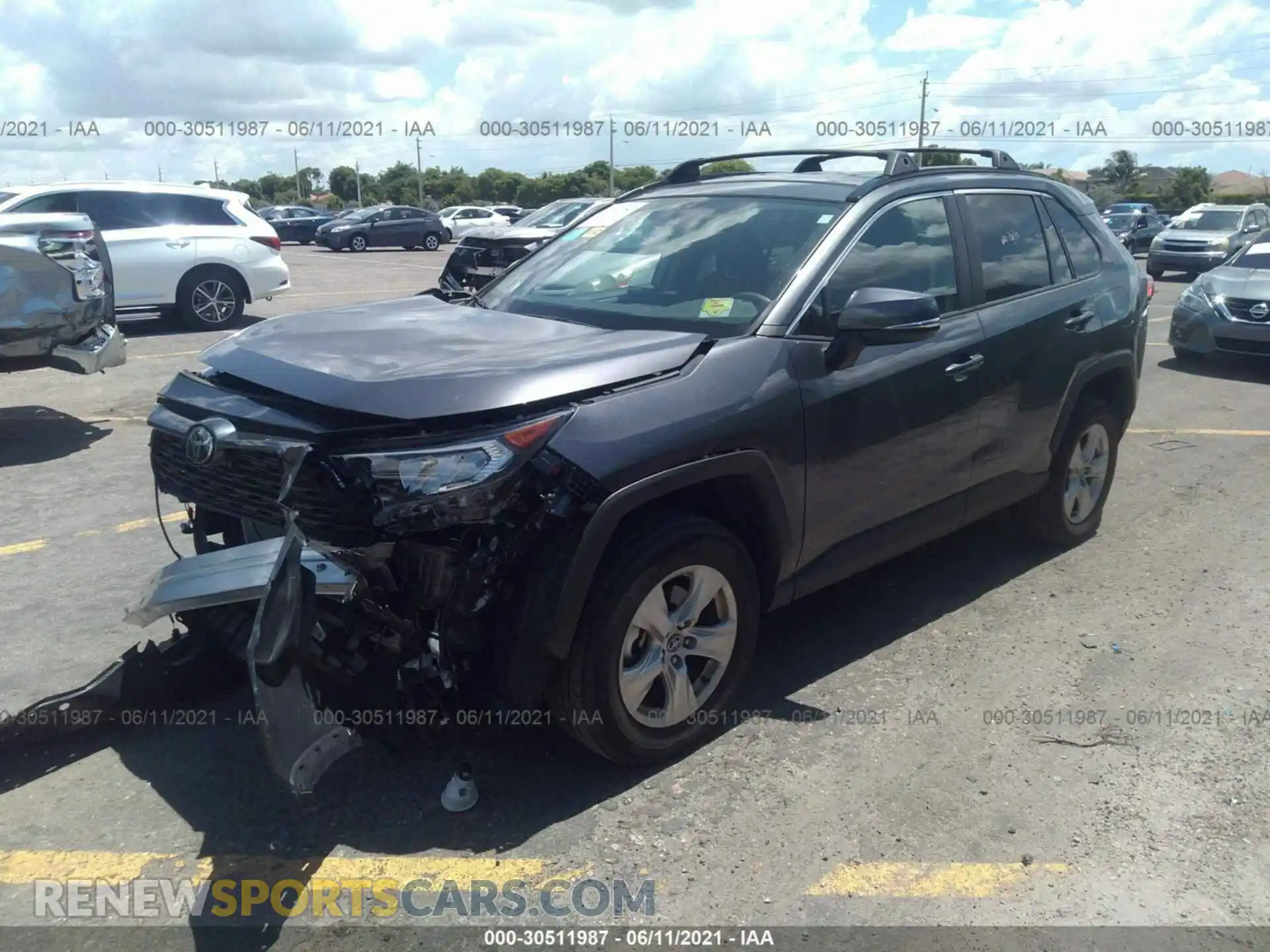 2 Photograph of a damaged car 2T3W1RFV2LC068879 TOYOTA RAV4 2020
