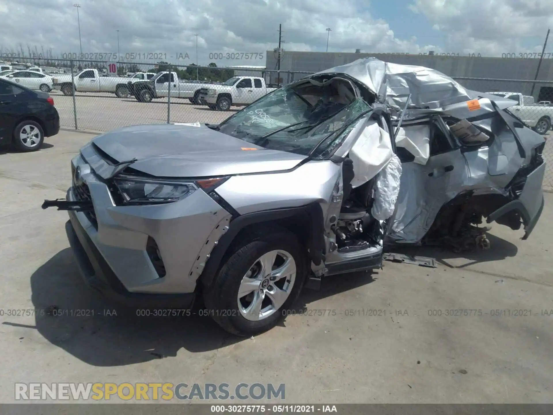 2 fotografías del automóvil dañado 2T3W1RFV4LC044437 TOYOTA RAV4 2020