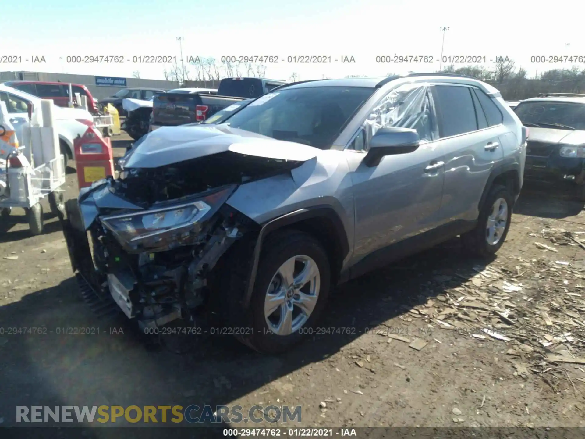 2 Photograph of a damaged car 2T3W1RFV4LC077678 TOYOTA RAV4 2020
