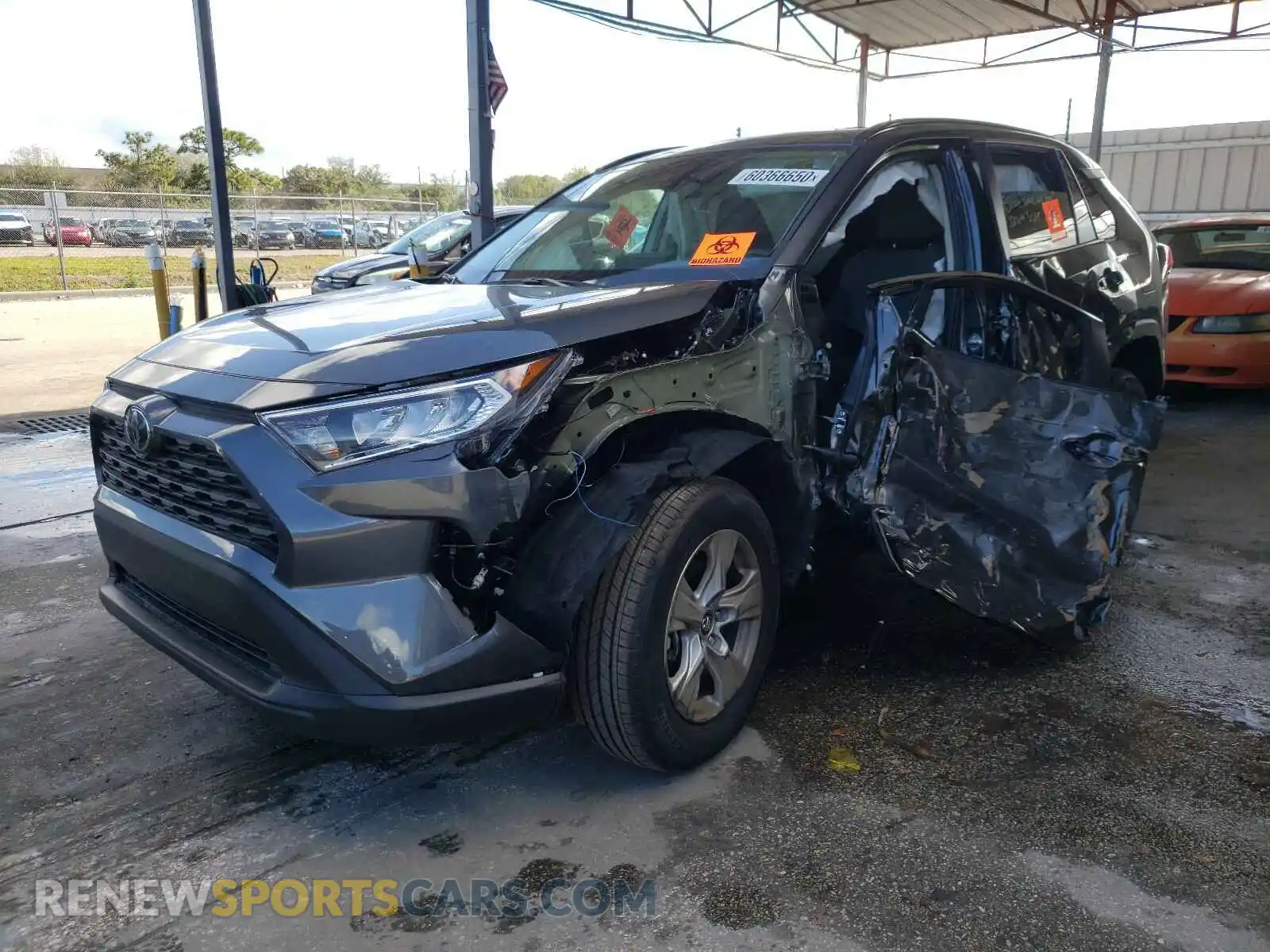 2 Photograph of a damaged car 2T3W1RFV4LC078278 TOYOTA RAV4 2020