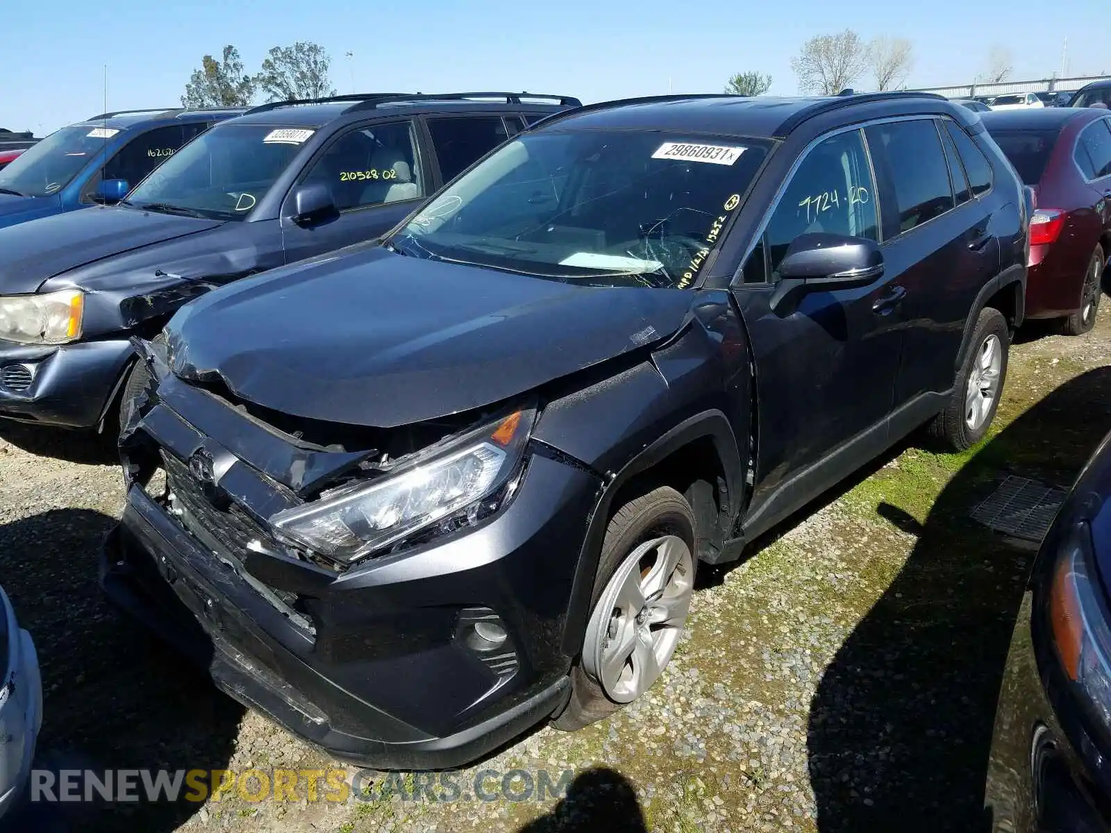 2 Photograph of a damaged car 2T3W1RFV4LW097413 TOYOTA RAV4 2020