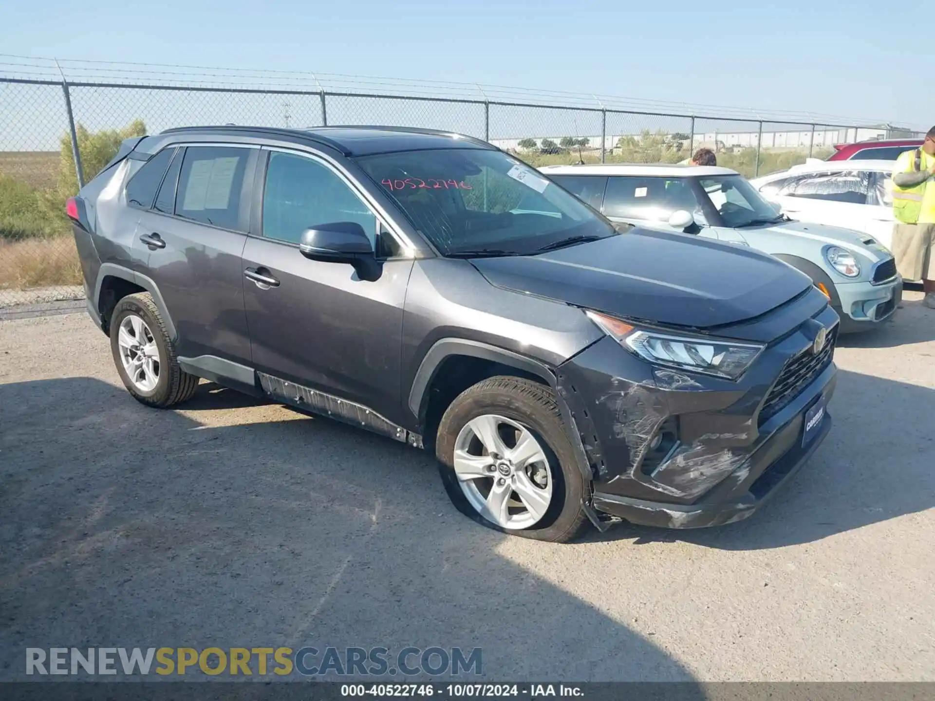 1 Photograph of a damaged car 2T3W1RFV5LC073087 TOYOTA RAV4 2020