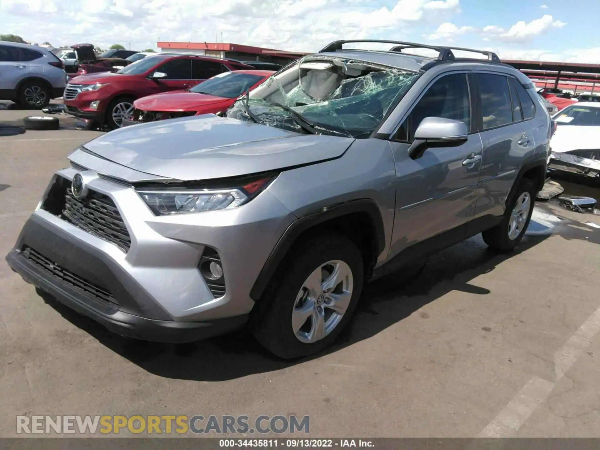 2 fotografías del automóvil dañado 2T3W1RFV5LC079536 TOYOTA RAV4 2020