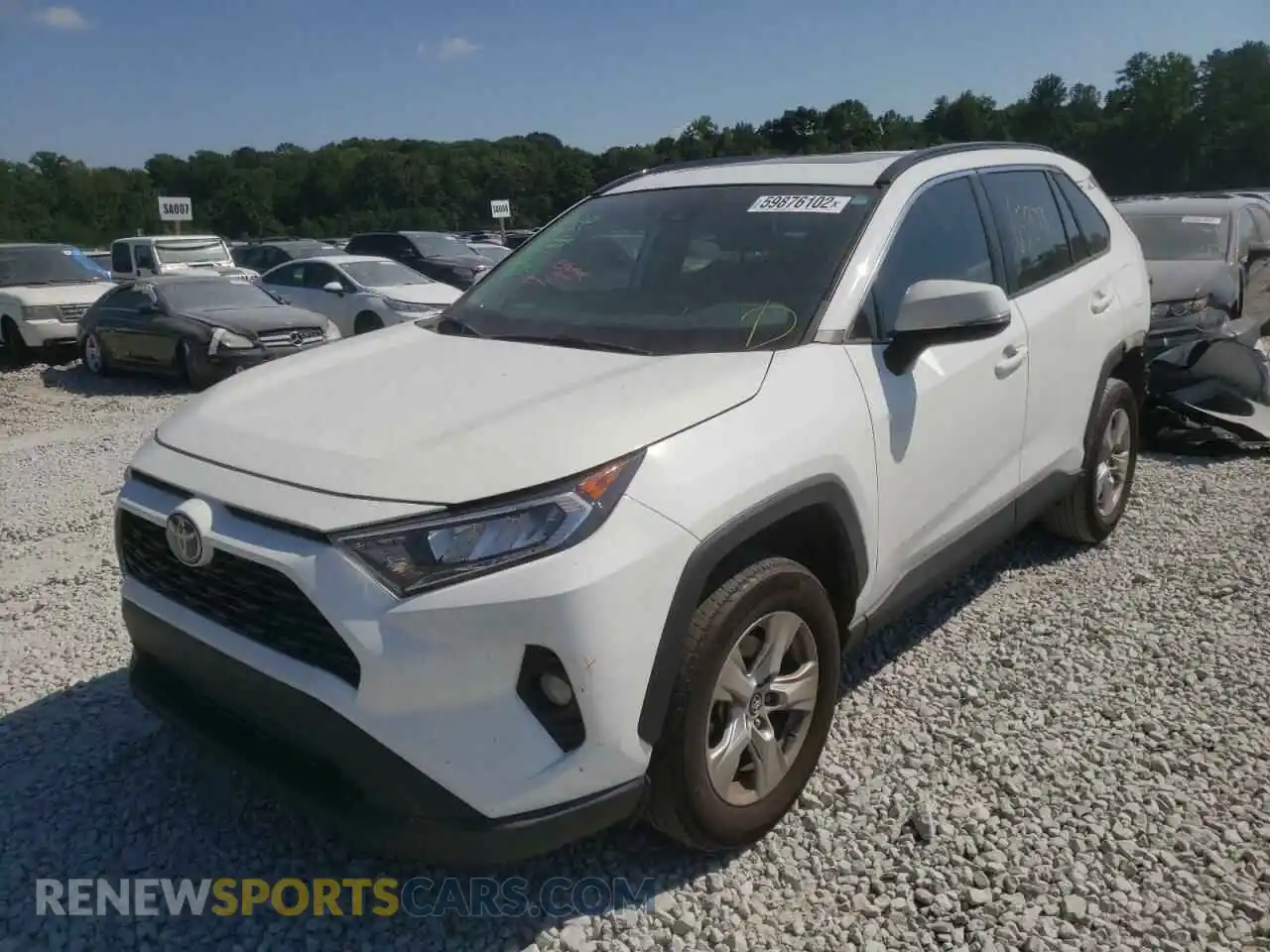 2 fotografías del automóvil dañado 2T3W1RFV5LW066929 TOYOTA RAV4 2020