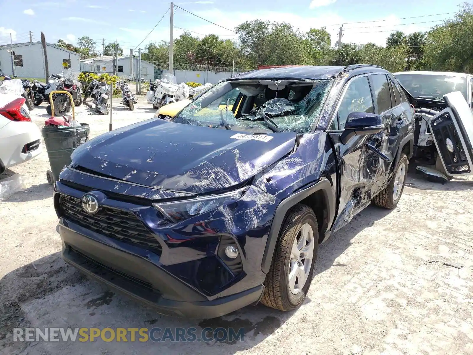 2 Photograph of a damaged car 2T3W1RFV6LW093170 TOYOTA RAV4 2020