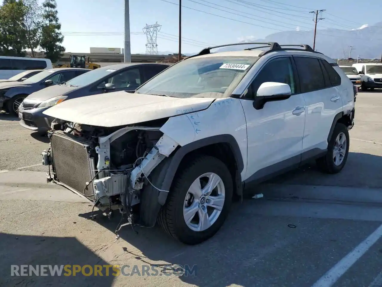 1 Photograph of a damaged car 2T3W1RFV7LW062168 TOYOTA RAV4 2020