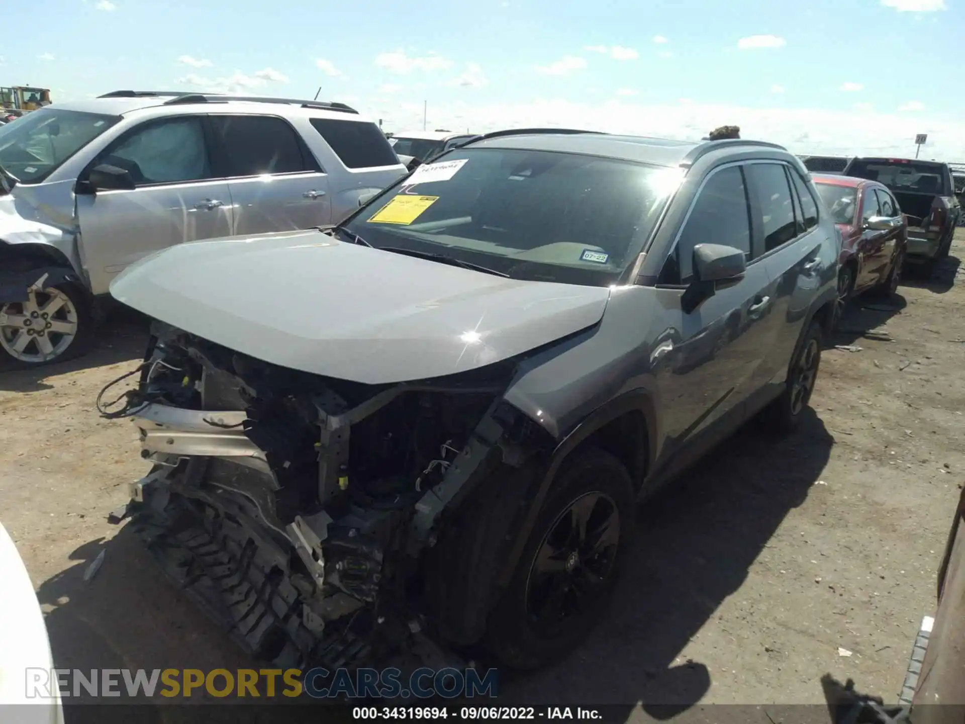 2 Photograph of a damaged car 2T3W1RFV7LW073414 TOYOTA RAV4 2020
