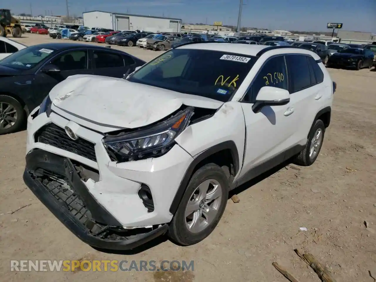 2 Photograph of a damaged car 2T3W1RFV7LW076605 TOYOTA RAV4 2020