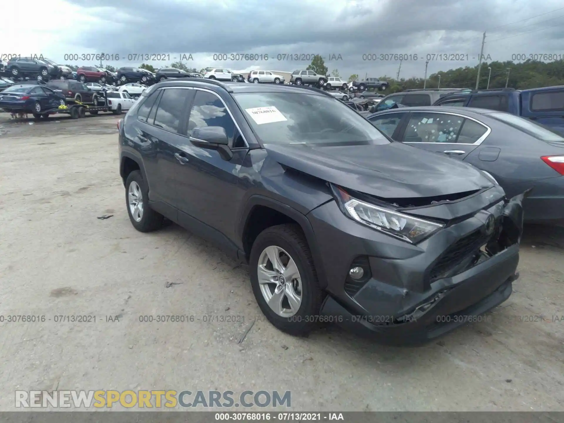 1 fotografías del automóvil dañado 2T3W1RFV7LW092741 TOYOTA RAV4 2020