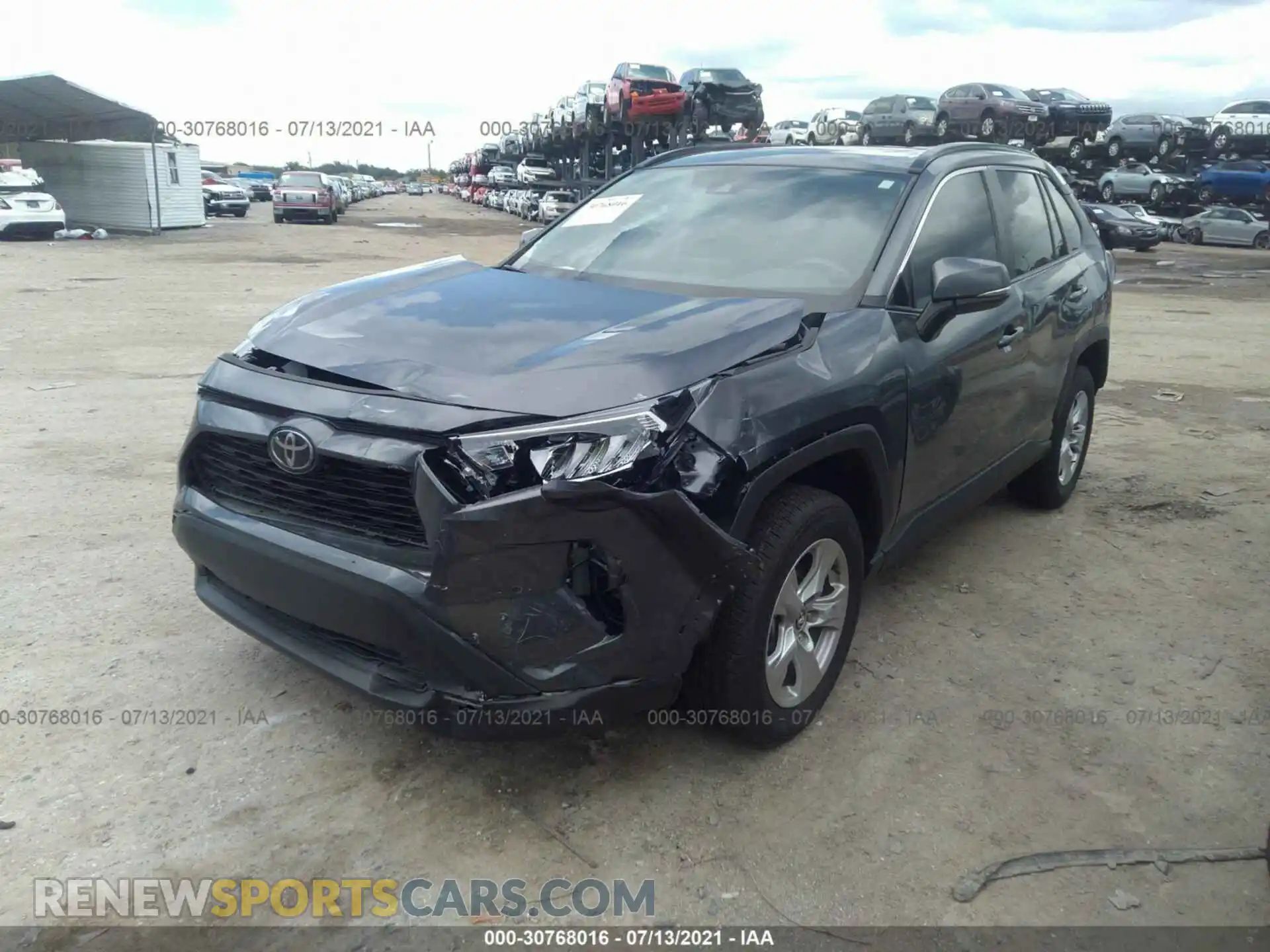 2 fotografías del automóvil dañado 2T3W1RFV7LW092741 TOYOTA RAV4 2020