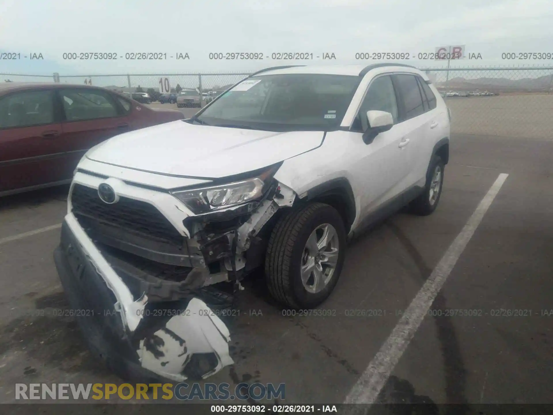 2 Photograph of a damaged car 2T3W1RFV8LC045526 TOYOTA RAV4 2020