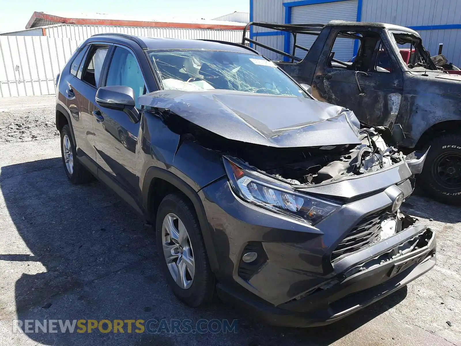 1 Photograph of a damaged car 2T3W1RFV8LC046837 TOYOTA RAV4 2020