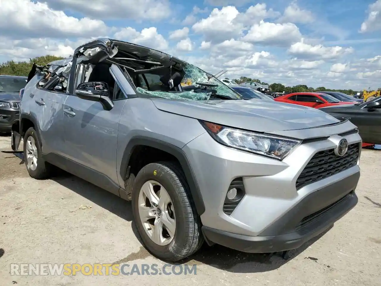 1 Photograph of a damaged car 2T3W1RFV8LC075402 TOYOTA RAV4 2020