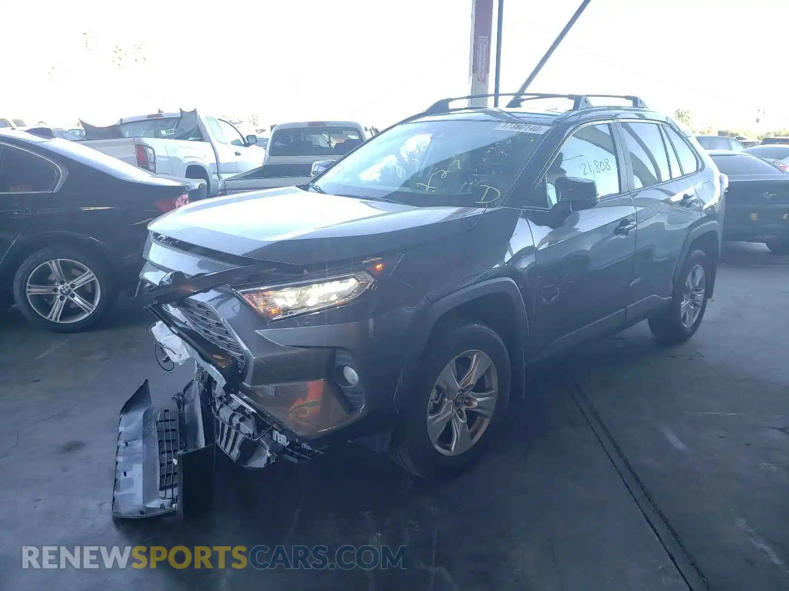 2 Photograph of a damaged car 2T3W1RFV9LC046944 TOYOTA RAV4 2020