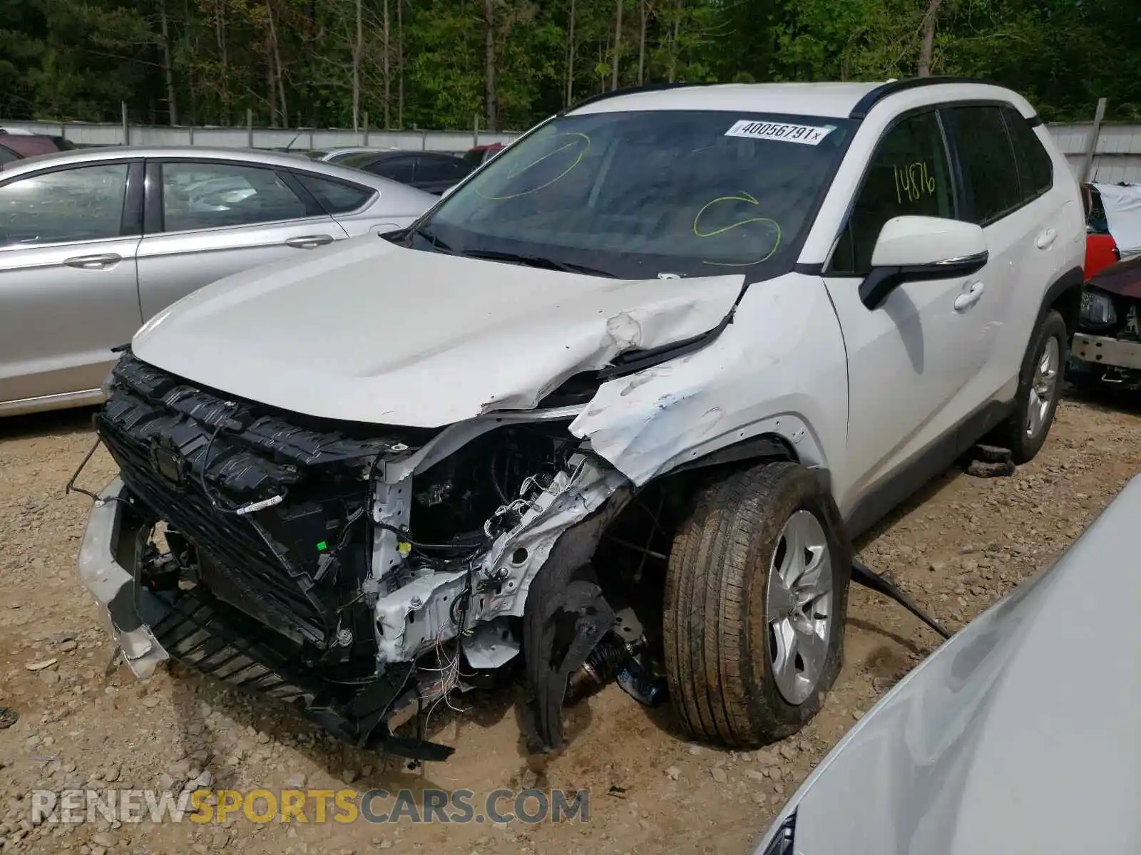 2 Photograph of a damaged car 2T3W1RFVXLC056950 TOYOTA RAV4 2020