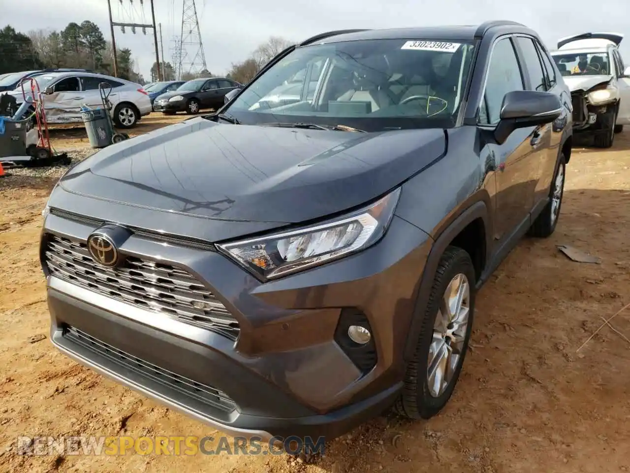 2 Photograph of a damaged car 2T3Y1RFV1LC037695 TOYOTA RAV4 2020