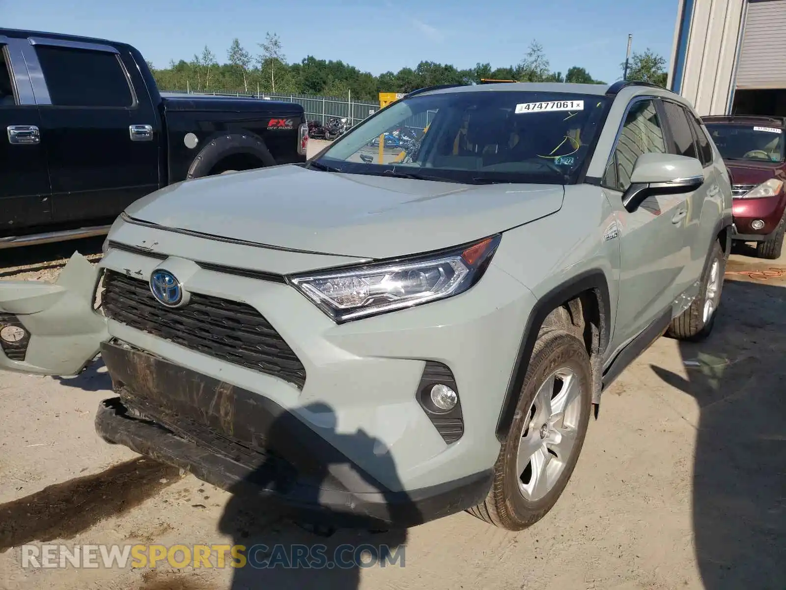 2 fotografías del automóvil dañado 4T3RWRFV5LU003781 TOYOTA RAV4 2020