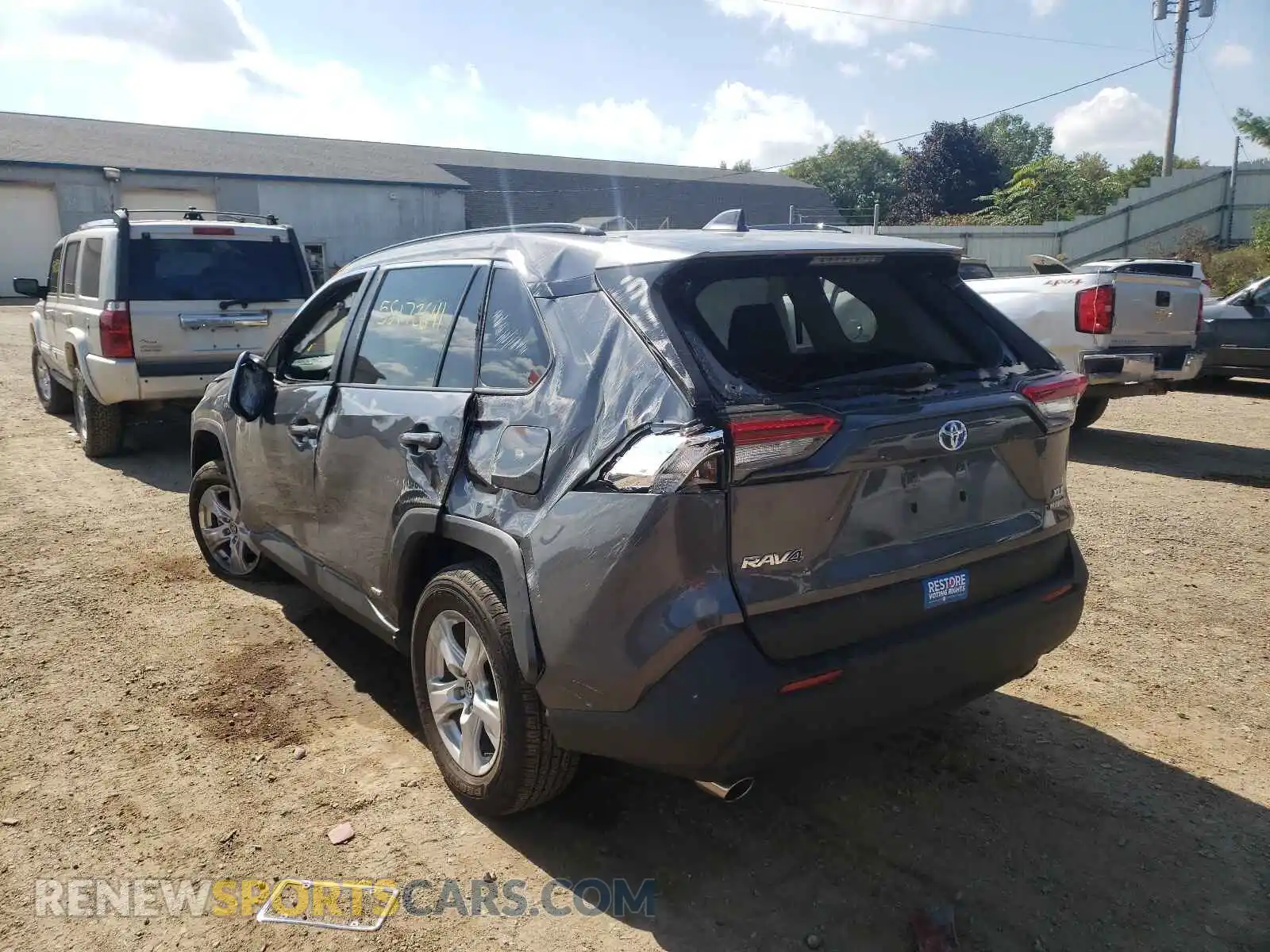 3 Photograph of a damaged car 4T3RWRFV7LU002499 TOYOTA RAV4 2020