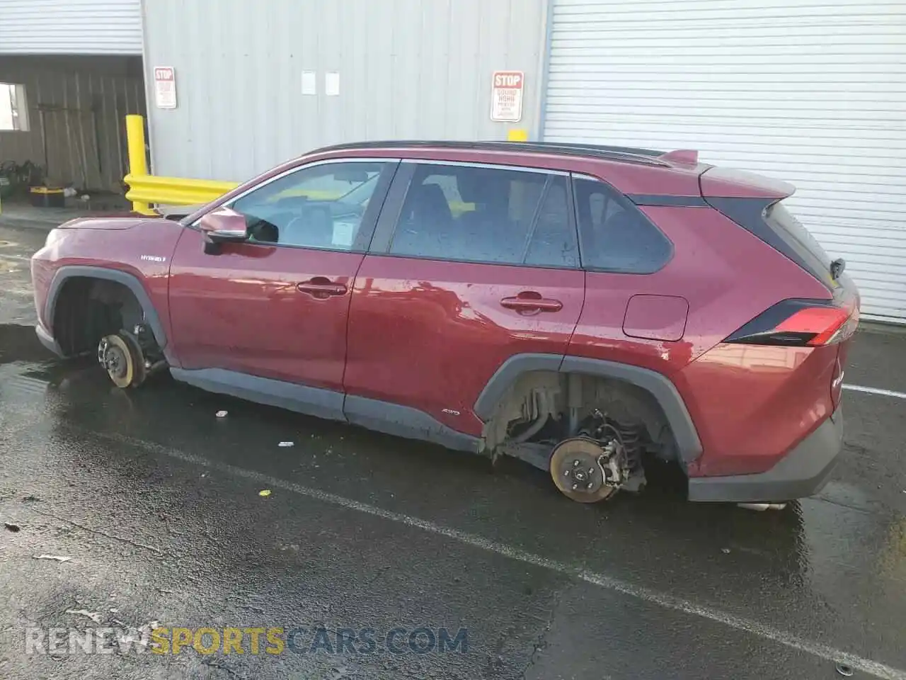 2 fotografías del automóvil dañado 4T3RWRFV9LU004593 TOYOTA RAV4 2020