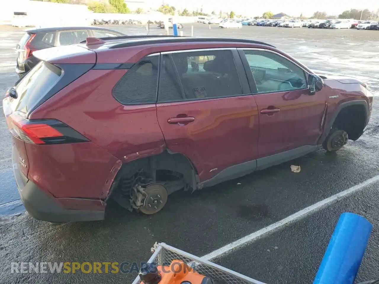 3 fotografías del automóvil dañado 4T3RWRFV9LU004593 TOYOTA RAV4 2020