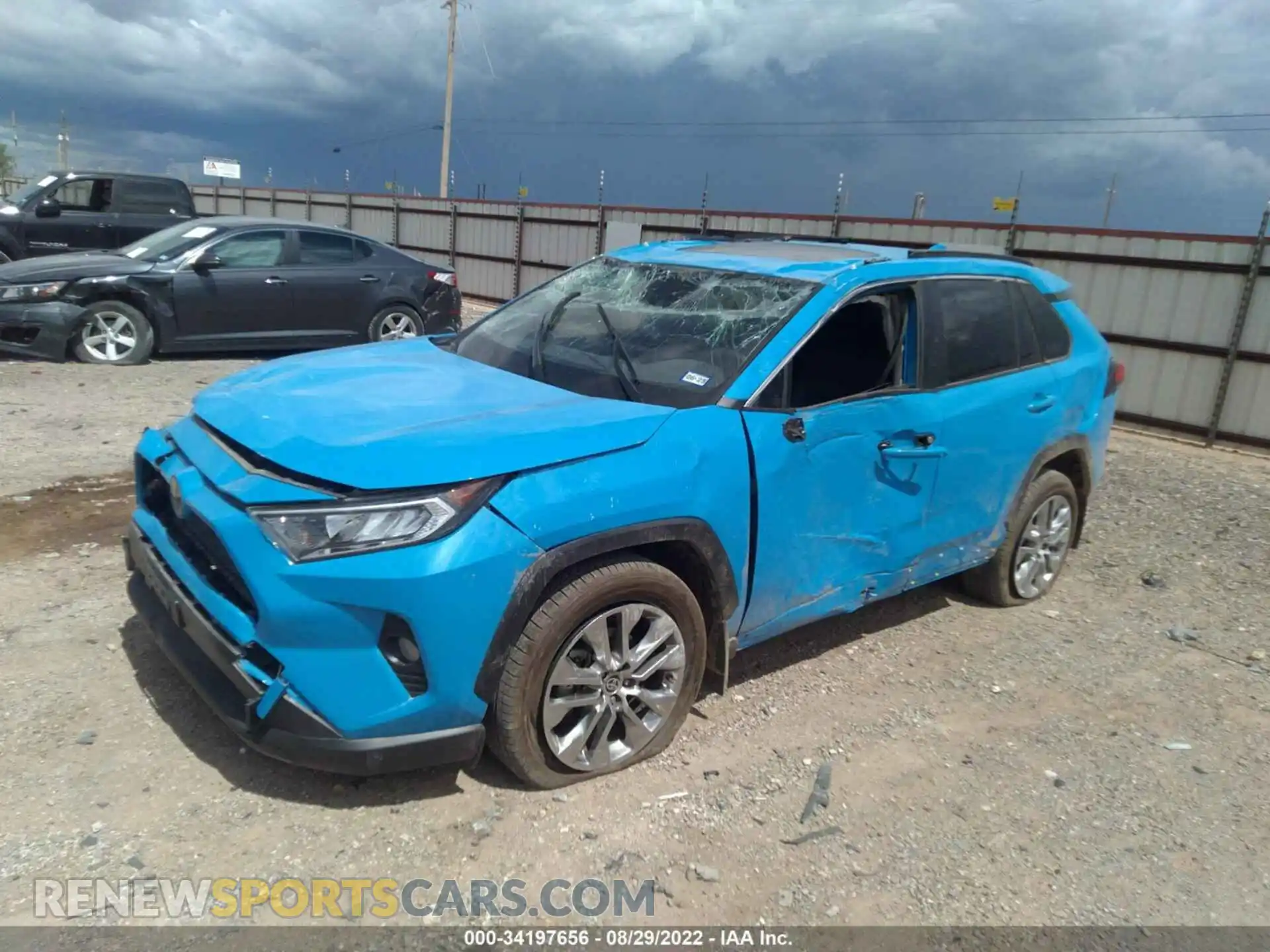 2 fotografías del automóvil dañado JTMC1RFV4LD054903 TOYOTA RAV4 2020