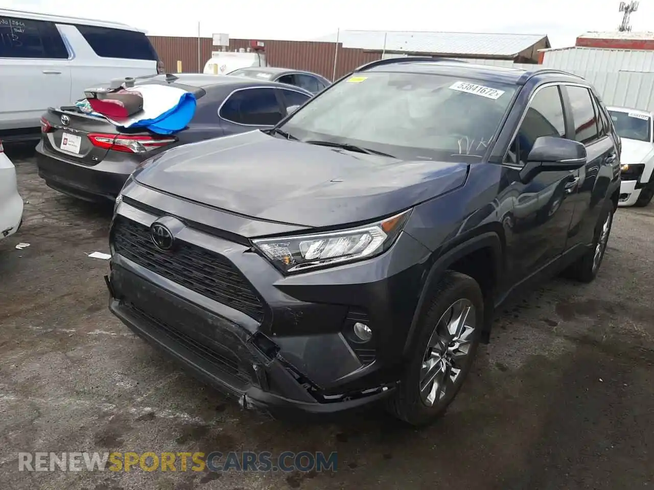 2 fotografías del automóvil dañado JTMC1RFV6LD060282 TOYOTA RAV4 2020