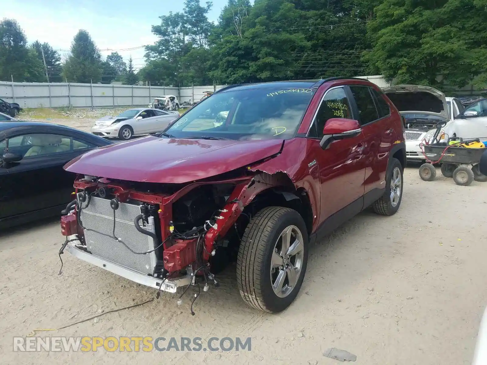 2 Photograph of a damaged car JTMDWRFV5LD545406 TOYOTA RAV4 2020