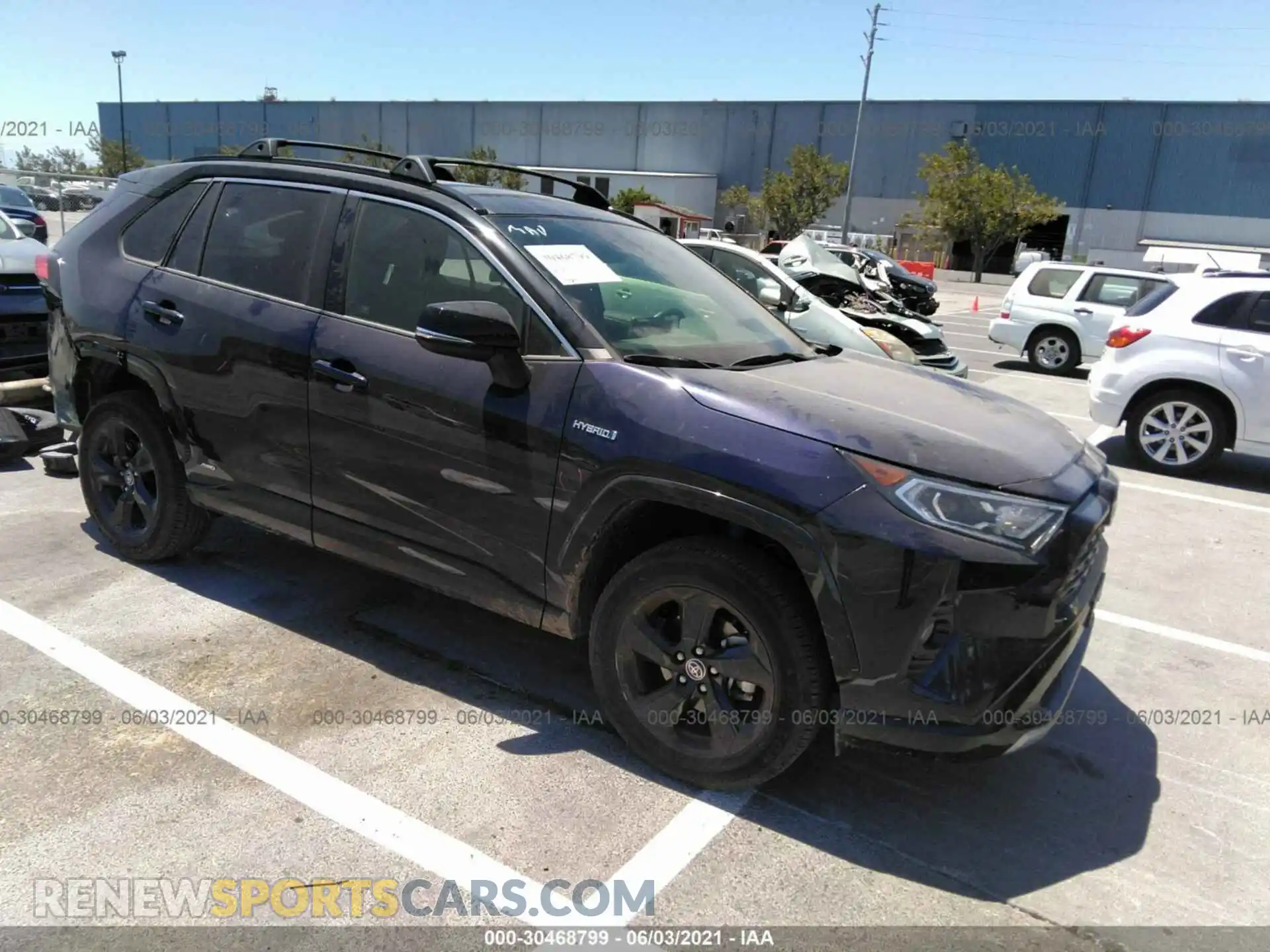 1 Photograph of a damaged car JTMEWRFV0LD539100 TOYOTA RAV4 2020