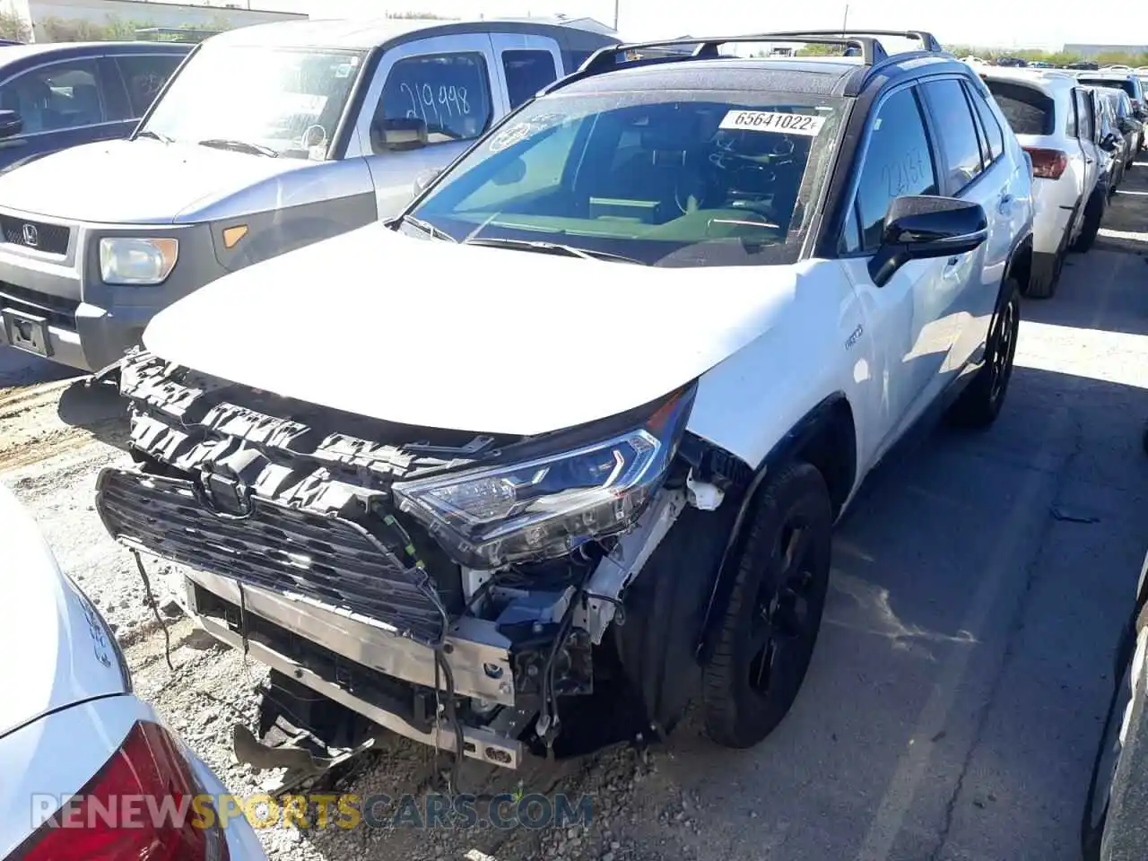 2 Photograph of a damaged car JTMEWRFV0LD539789 TOYOTA RAV4 2020