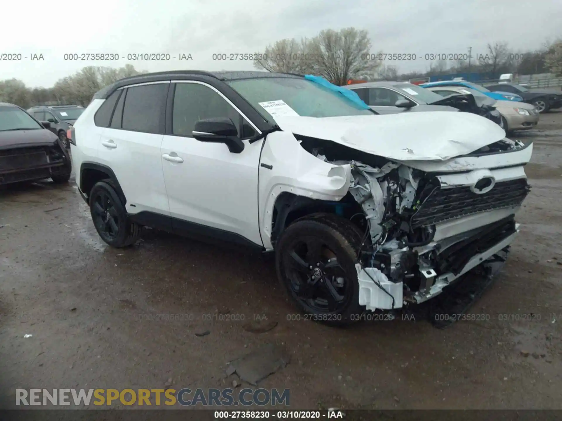 1 Photograph of a damaged car JTMEWRFV1LD525237 TOYOTA RAV4 2020