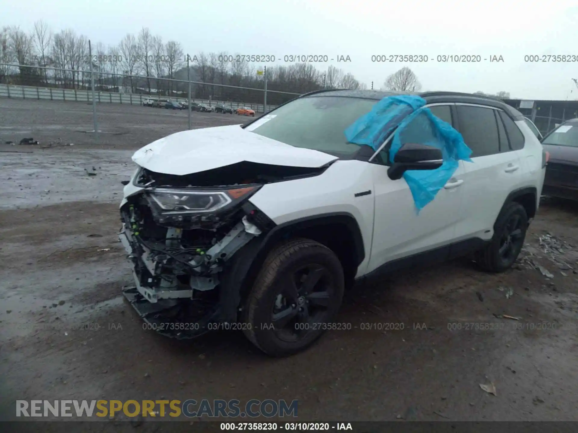 2 Photograph of a damaged car JTMEWRFV1LD525237 TOYOTA RAV4 2020