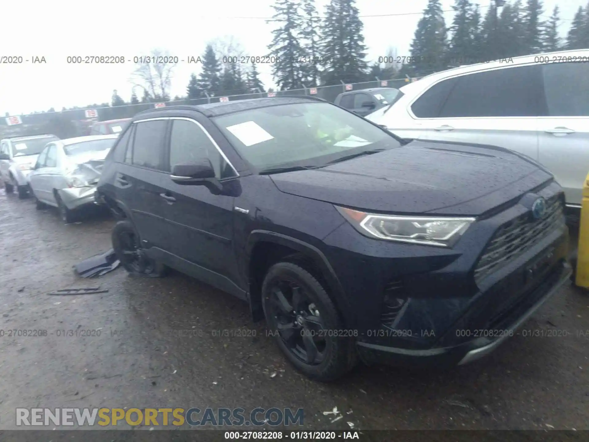 1 Photograph of a damaged car JTMEWRFV2LD528065 TOYOTA RAV4 2020