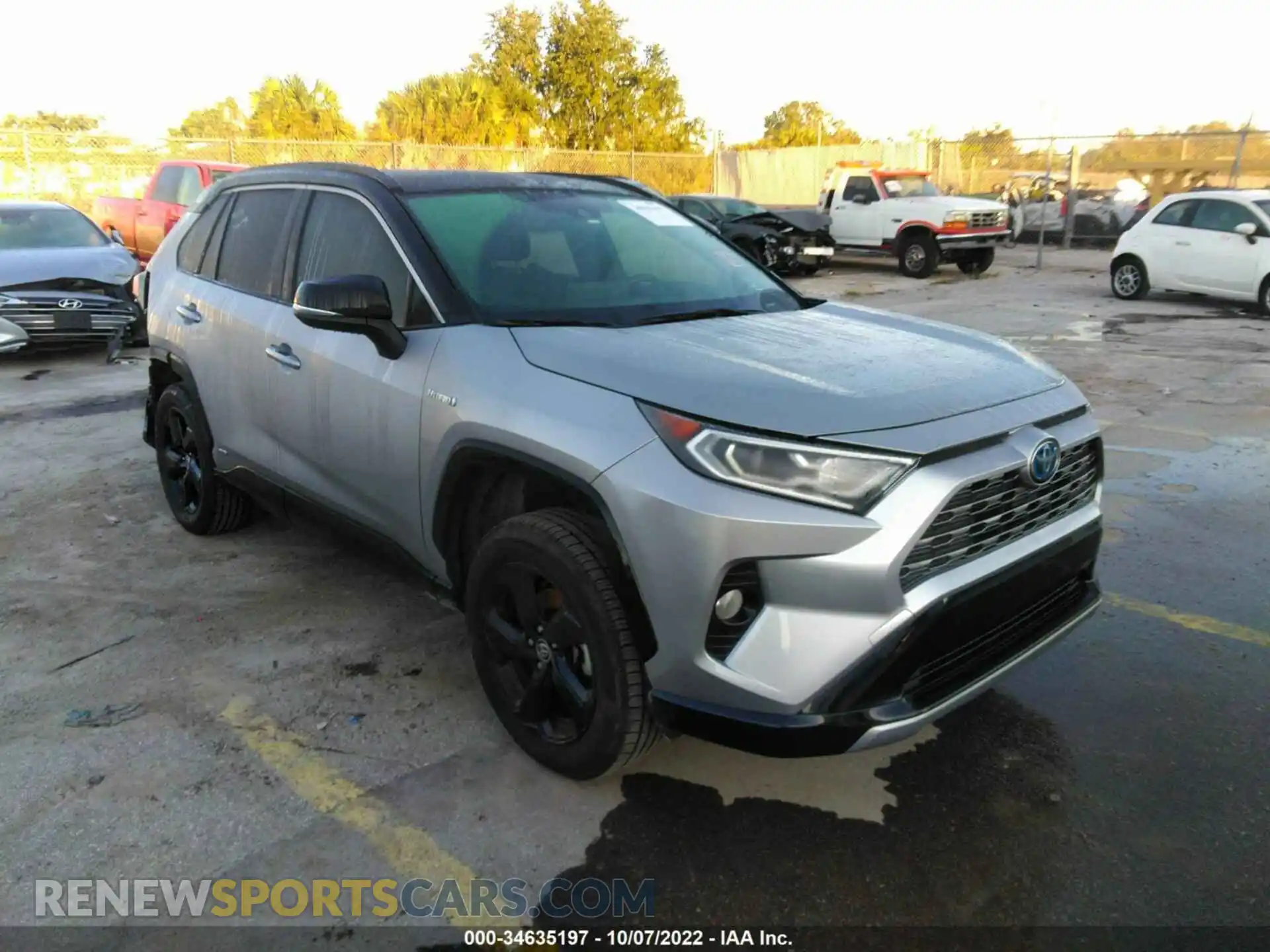 1 fotografías del automóvil dañado JTMEWRFV2LJ049355 TOYOTA RAV4 2020