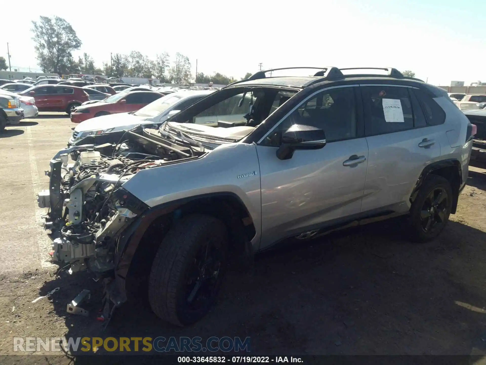 2 Photograph of a damaged car JTMEWRFV4LJ042889 TOYOTA RAV4 2020