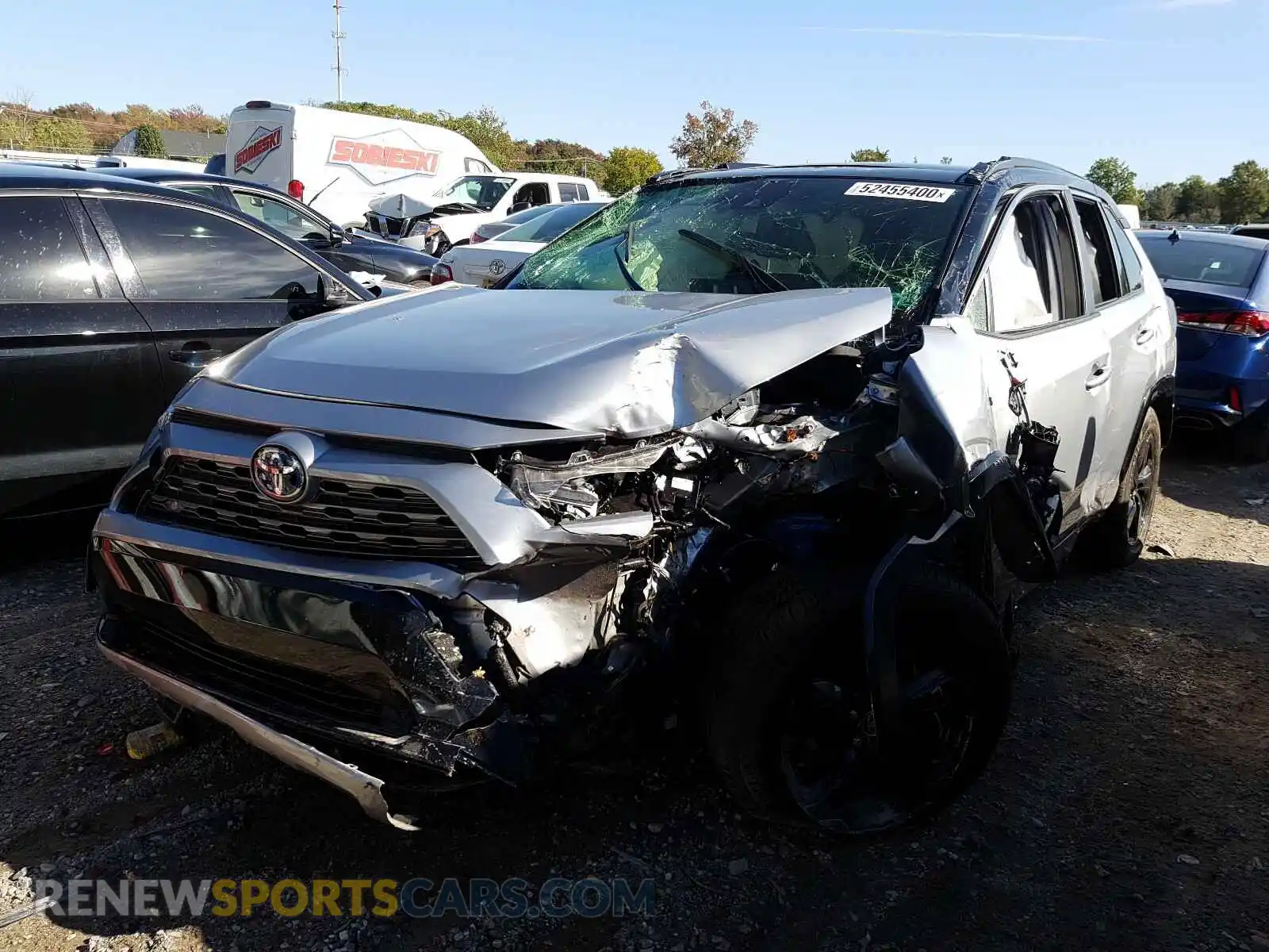 2 Photograph of a damaged car JTMEWRFV6LD529641 TOYOTA RAV4 2020