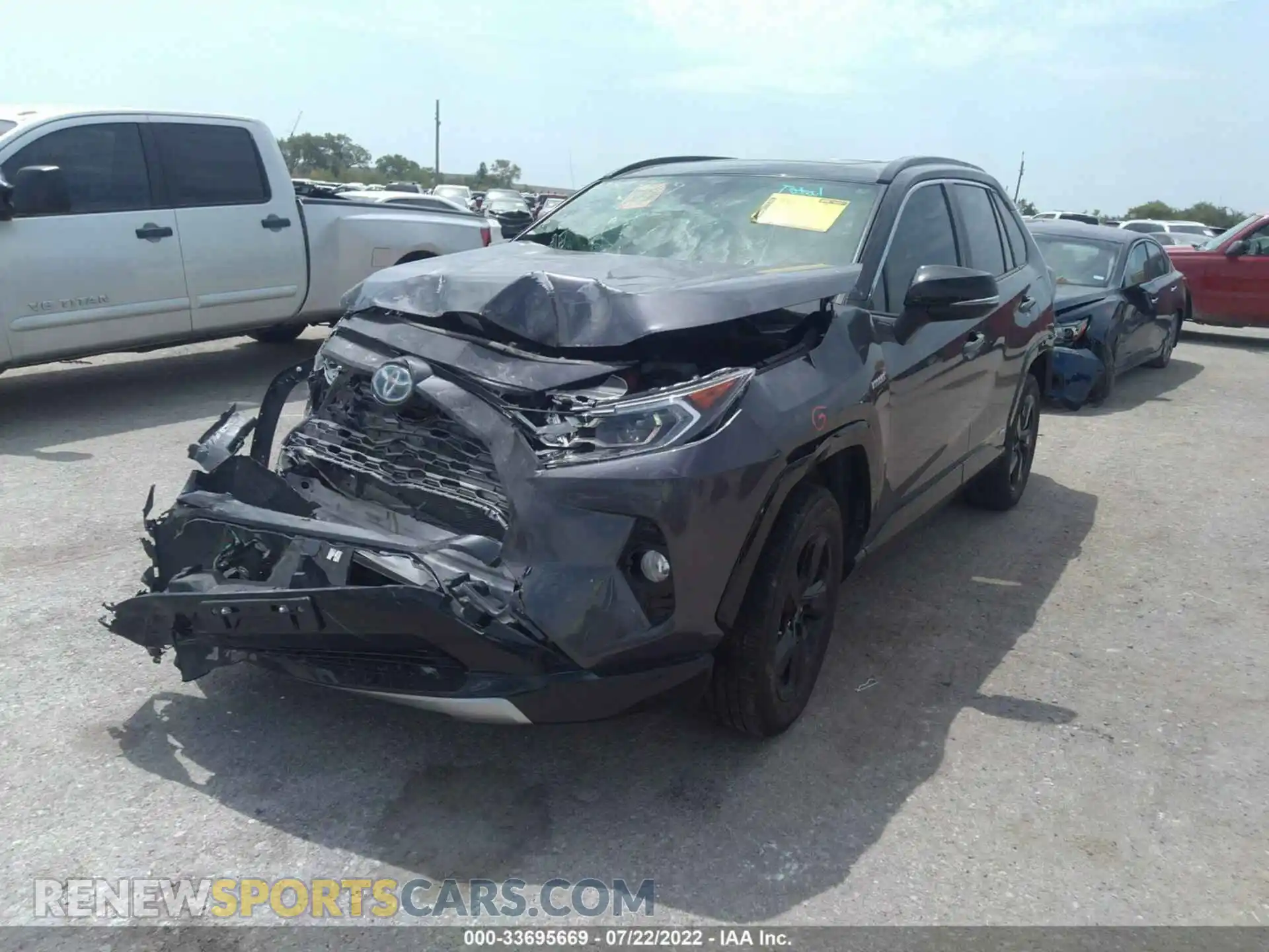 2 Photograph of a damaged car JTMEWRFV6LJ036625 TOYOTA RAV4 2020