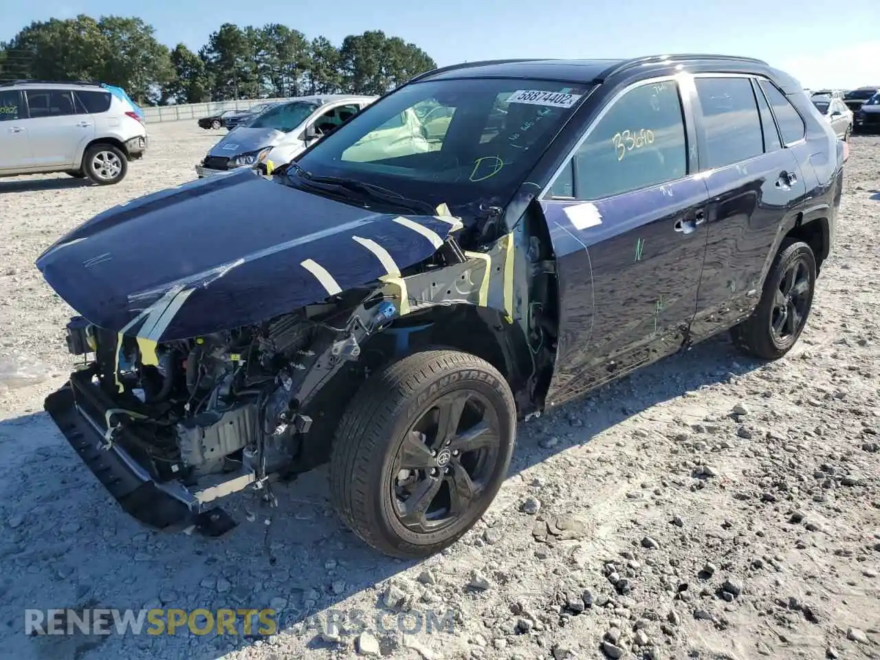 2 Photograph of a damaged car JTMEWRFV6LJ043753 TOYOTA RAV4 2020