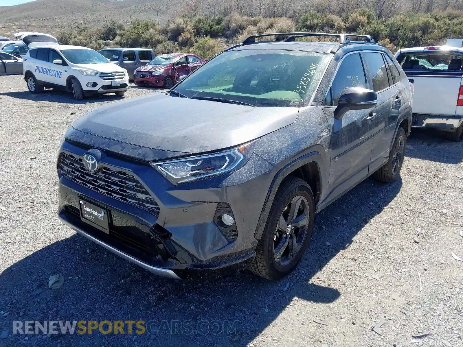 2 Photograph of a damaged car JTMEWRFV7LD532029 TOYOTA RAV4 2020