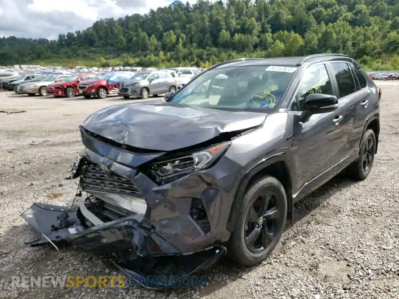 2 Photograph of a damaged car JTMEWRFV7LJ032650 TOYOTA RAV4 2020