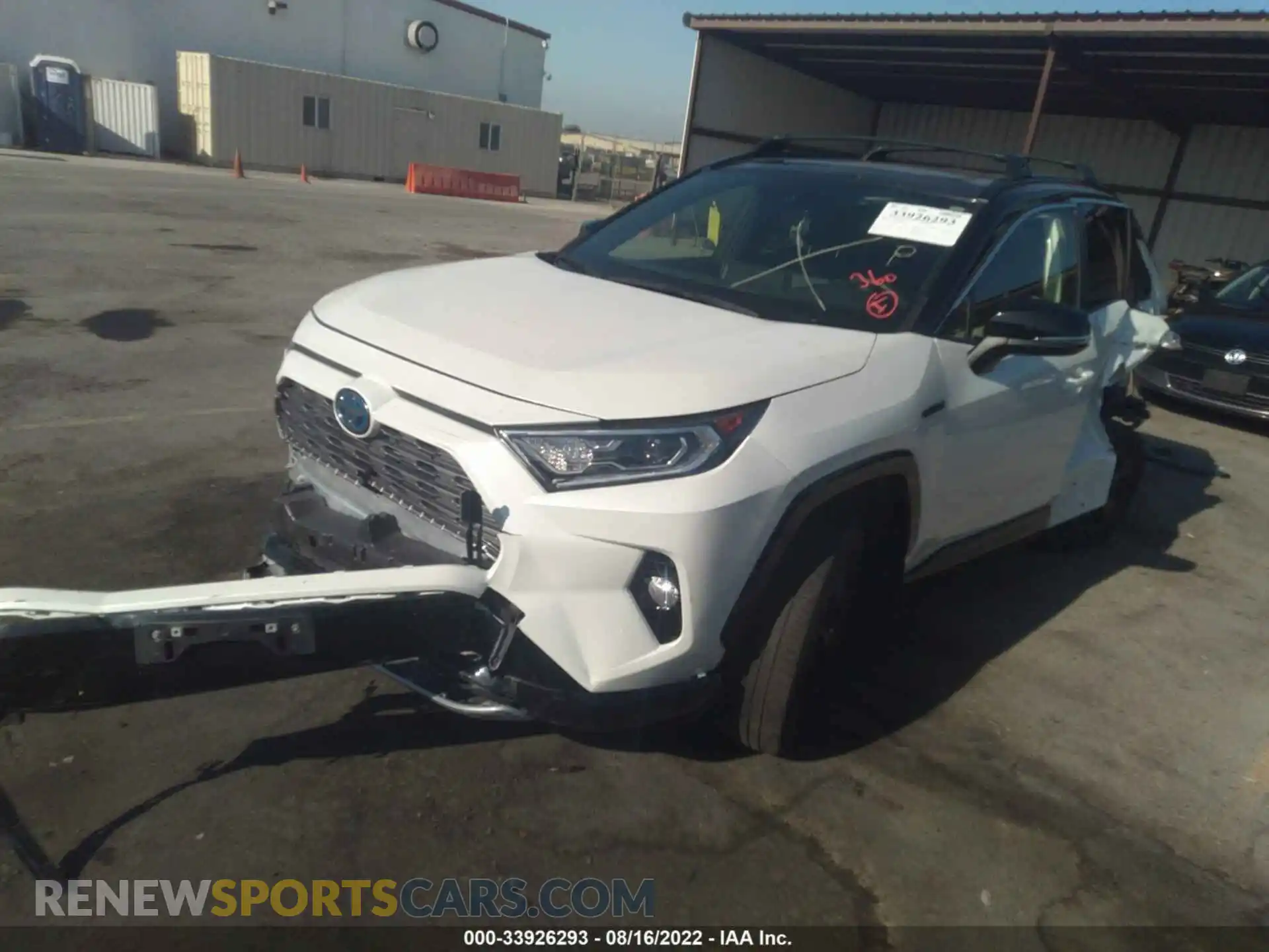 2 fotografías del automóvil dañado JTMEWRFV7LJ044183 TOYOTA RAV4 2020