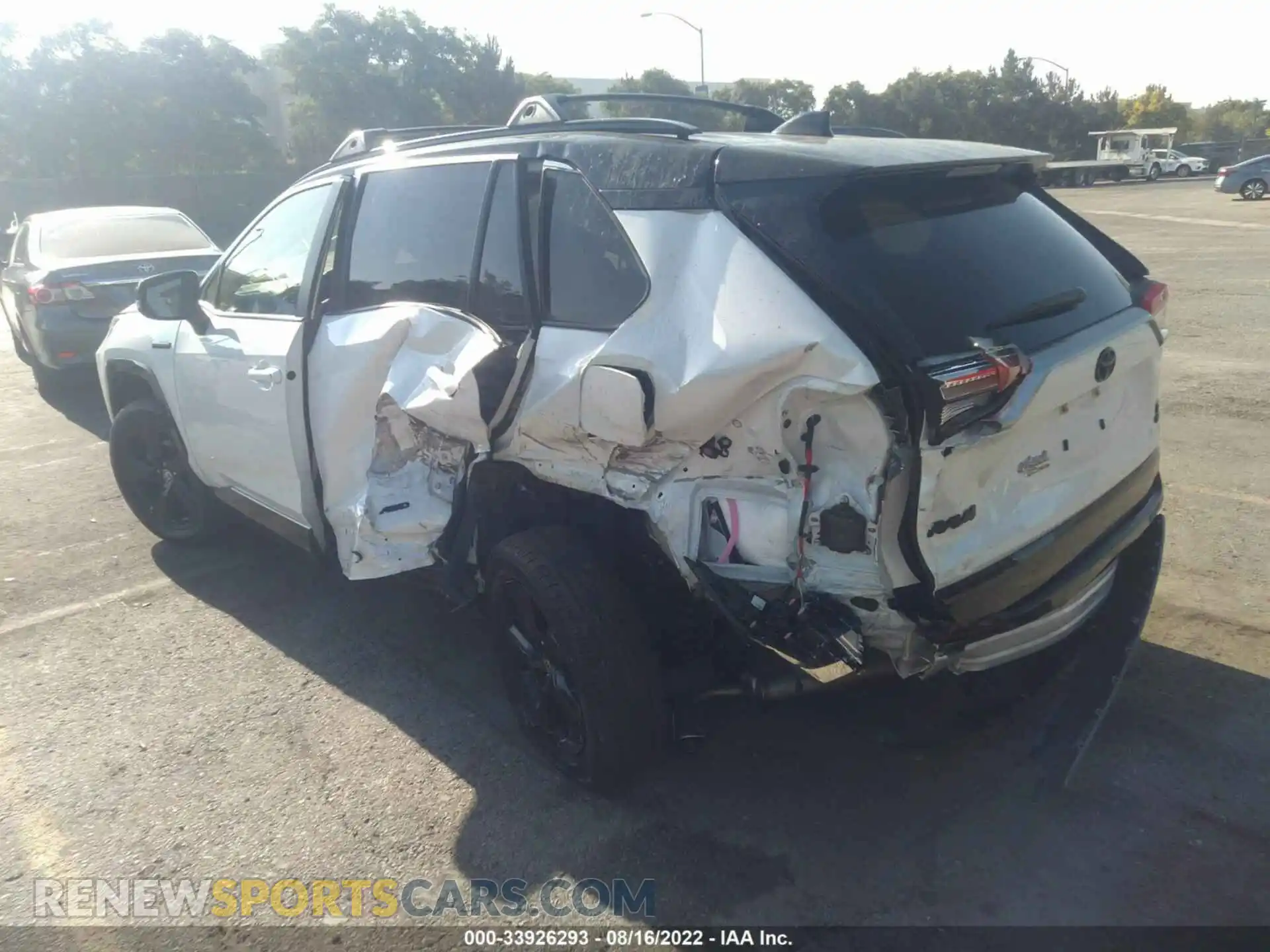 3 fotografías del automóvil dañado JTMEWRFV7LJ044183 TOYOTA RAV4 2020
