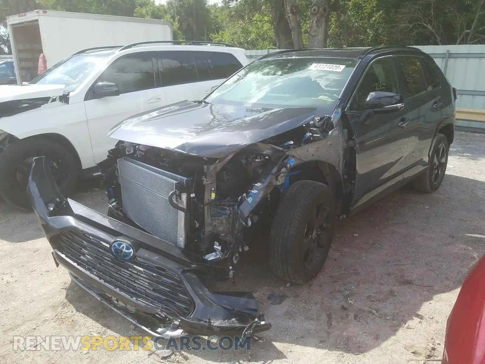 2 Photograph of a damaged car JTMEWRFV7LJ048279 TOYOTA RAV4 2020