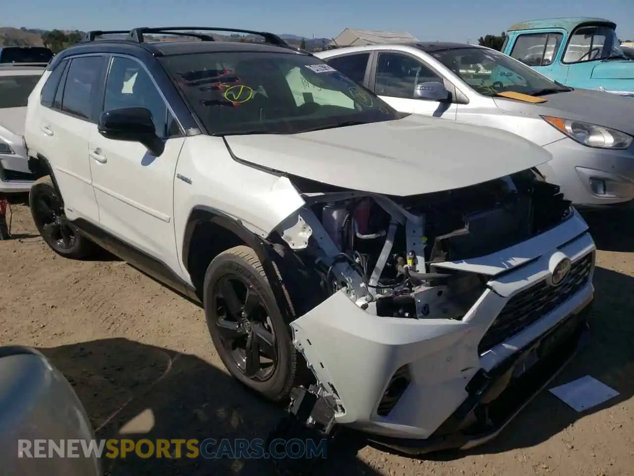 1 fotografías del automóvil dañado JTMEWRFV9LD532565 TOYOTA RAV4 2020