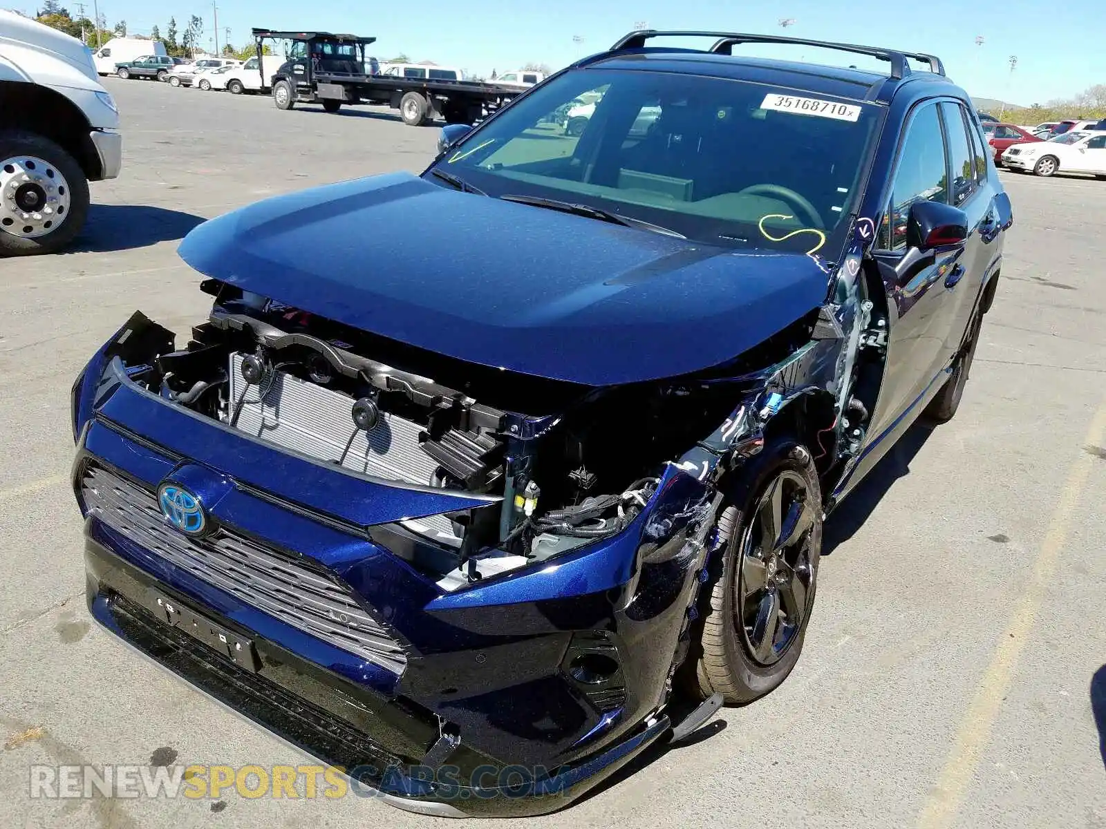 2 Photograph of a damaged car JTMEWRFV9LJ035839 TOYOTA RAV4 2020