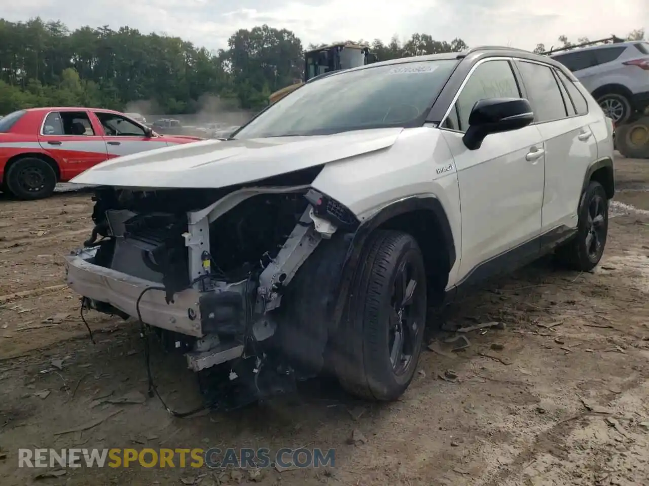 2 Photograph of a damaged car JTMEWRFV9LJ044945 TOYOTA RAV4 2020