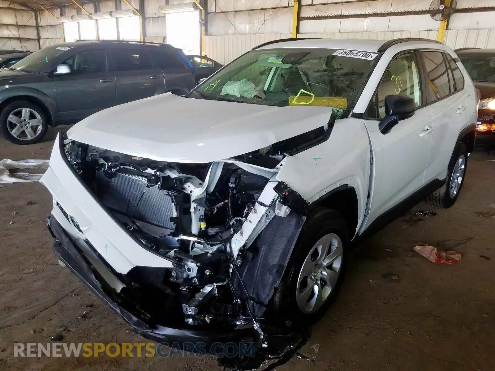 2 Photograph of a damaged car JTMF1RFV0LD054393 TOYOTA RAV4 2020