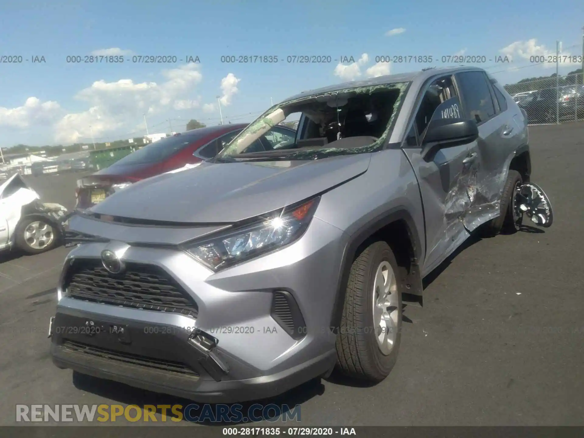 2 Photograph of a damaged car JTMF1RFV3LD060592 TOYOTA RAV4 2020